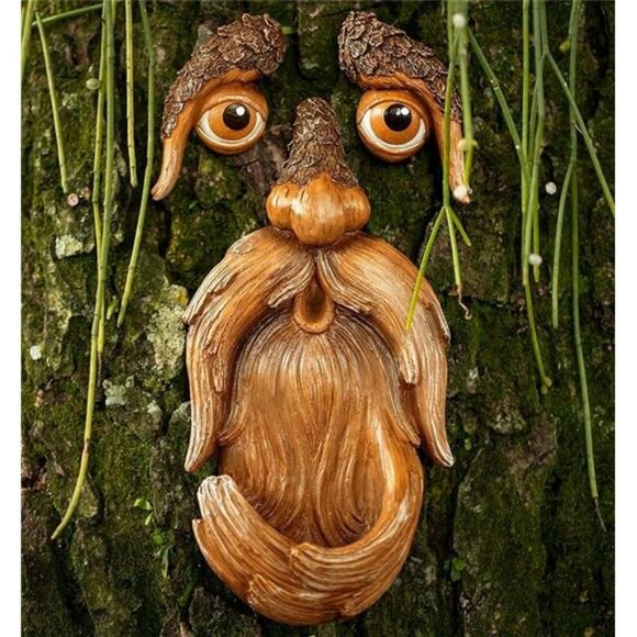 Tree Face, Tree Faces Outdoor, Tree Art, Tree Decorations Outdoor, Tree Faces, - Picture 7 of 7